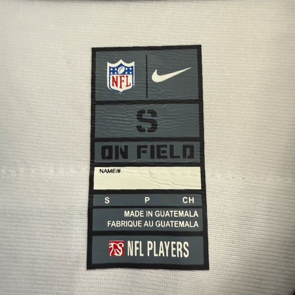 NFL x Nike Carolina Panthers White Jersey #22 McCaffrey Mens Jersey Small - Picture 4 of 5